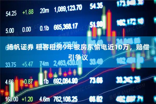 扬帆证券 租客租房9年被房东偷电近10万，赔偿引争议