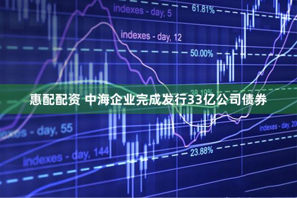 惠配配资 中海企业完成发行33亿公司债券